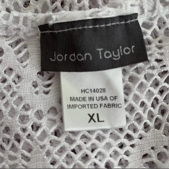 Jordyn Taylor Womens White See-Through Swim Coverup Size XL - Picture 9 of 10